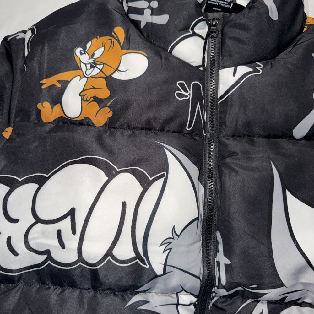 Tom And Jerry Jacket Limited Edition Puffer Jacket Size Large - Picture 3 of 7